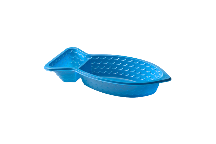 Kibbeling bakje C71 blauw 1000st