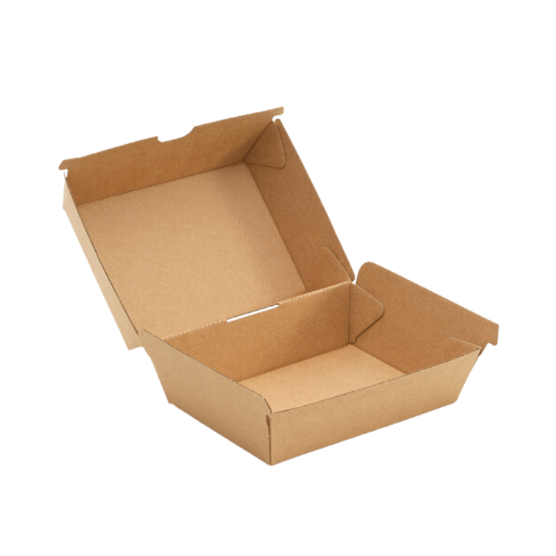 Lunch box IP9 14x10x8cm kraft 200st