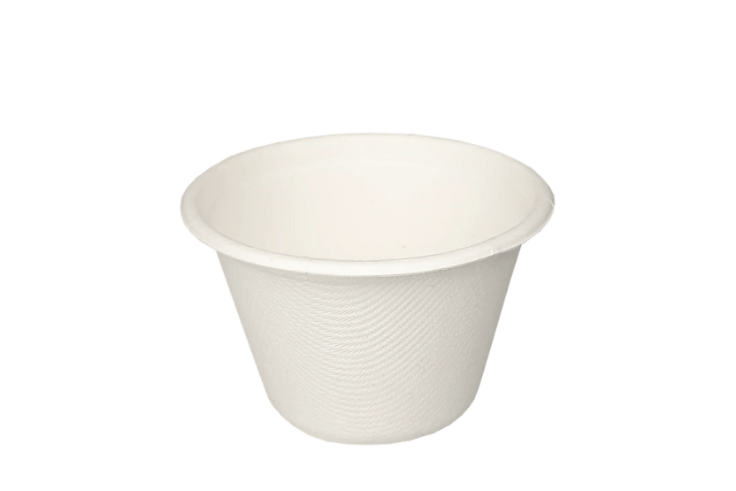 Sausbakje 120ml Ø76mm 4oz suikerriet BIO 1000st