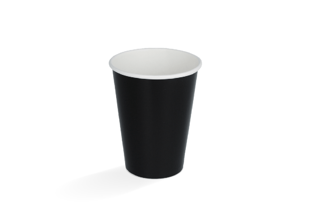 Milkshakebeker klein 360ml 12oz zwart karton 500st