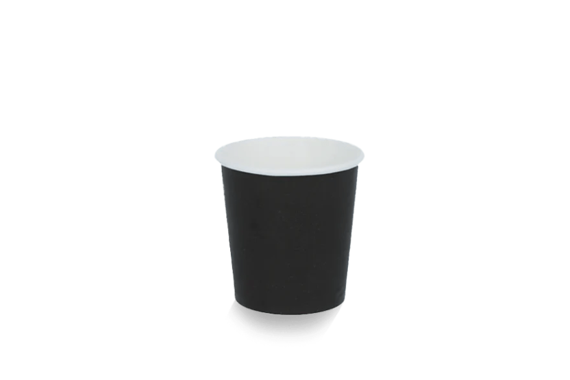 Kartonnen koffiebeker 120cc 4oz zwart FSC Mix Credit 1000st