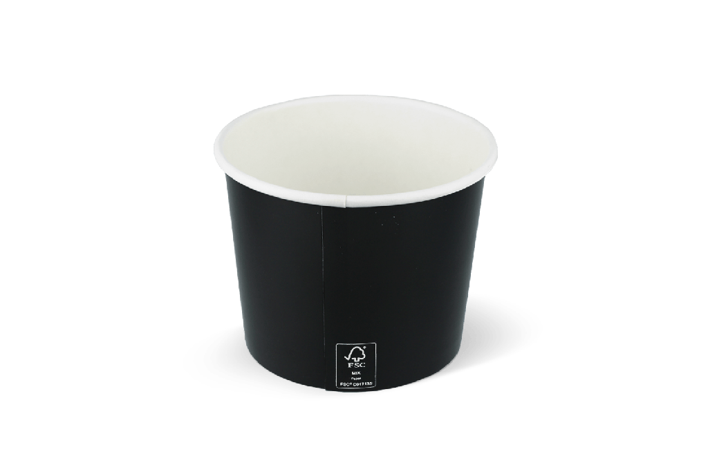 IJsbeker 300ml Ø90mm 10oz karton zwart 1000st