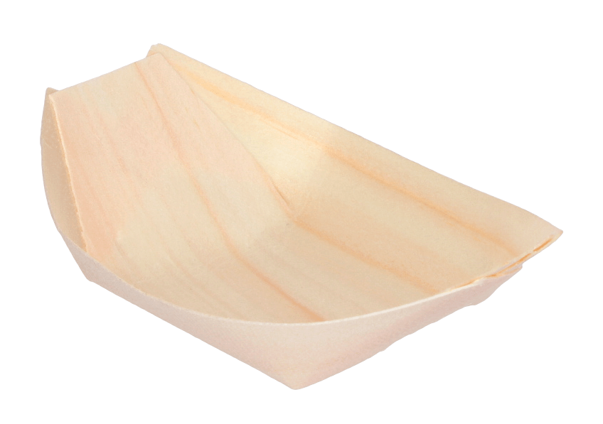 Amuse bootje hout 115x70mm FSC 100% BIO 1000st