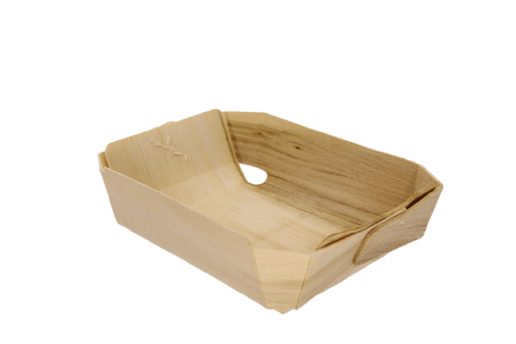 Houten bakvorm geweven 200ml 100% FSC® BIO 400st