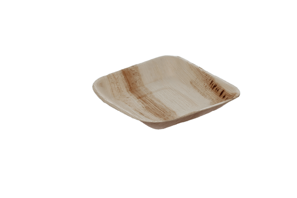 Palmblad bord 17x17cm BIO 100st