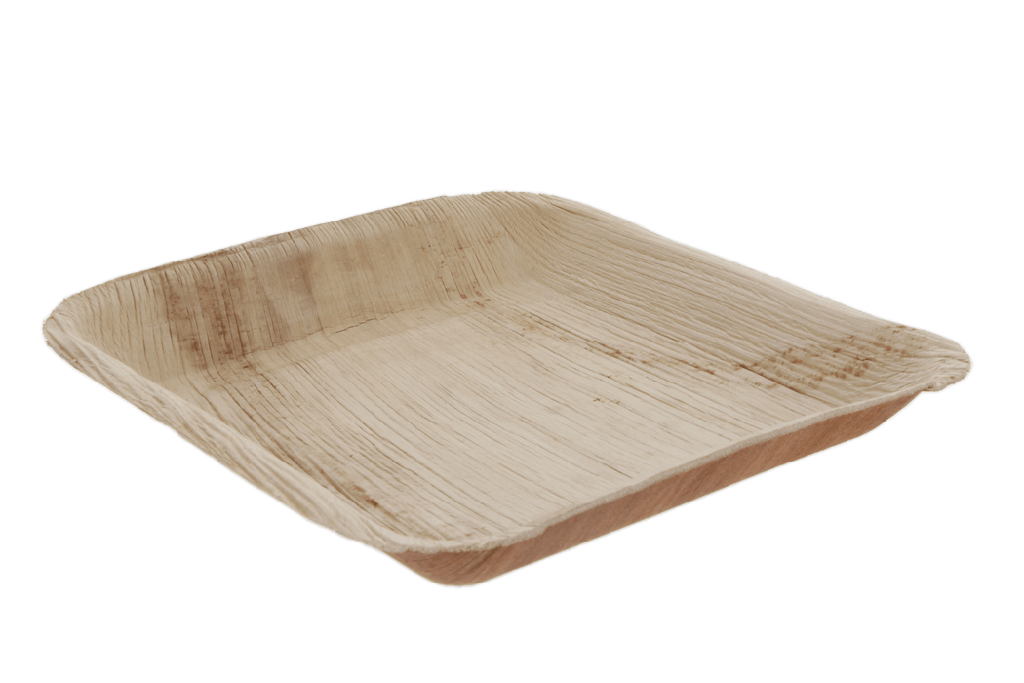 Palmblad bord 24x24cm BIO 100st