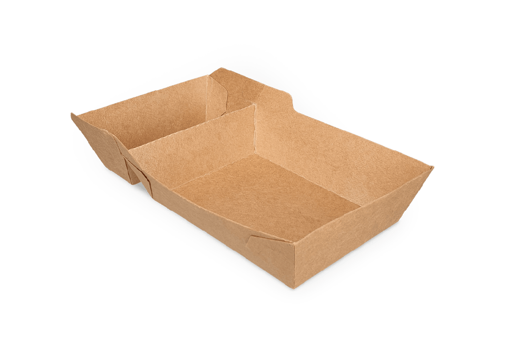 [1519987206] Frietbakjes A20 (A14+1) kraft PLA BIO 600st