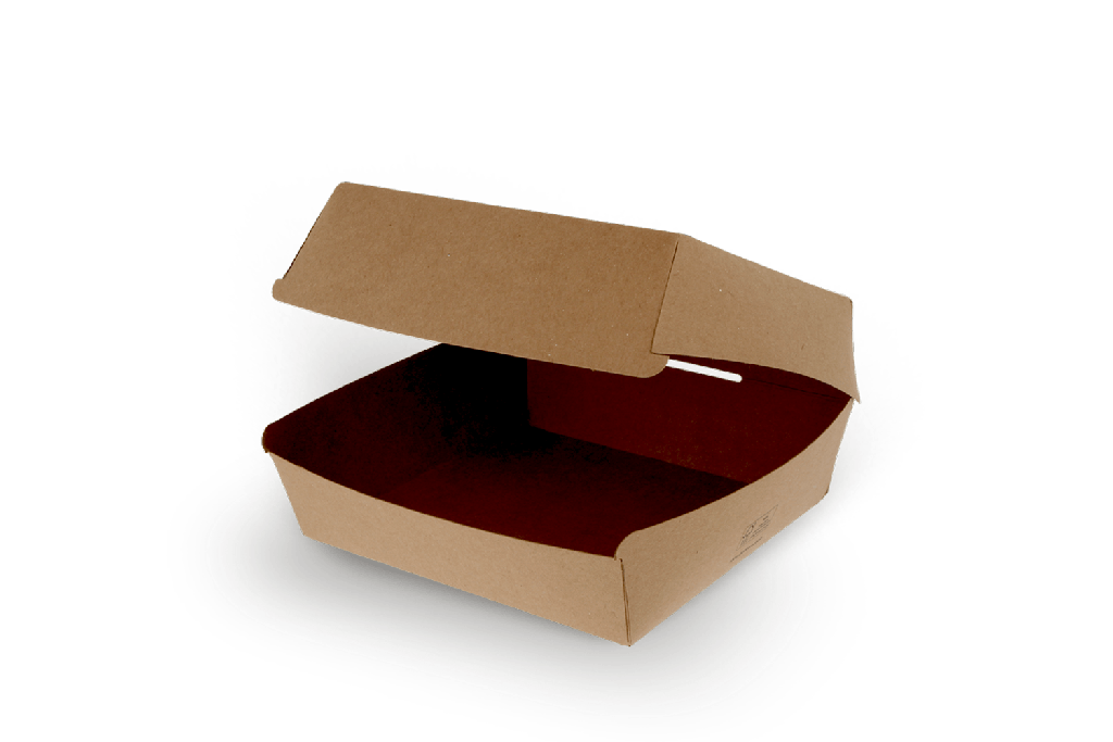 Menubox / Hamburgerbak Extra Groot kraft BIO 300st