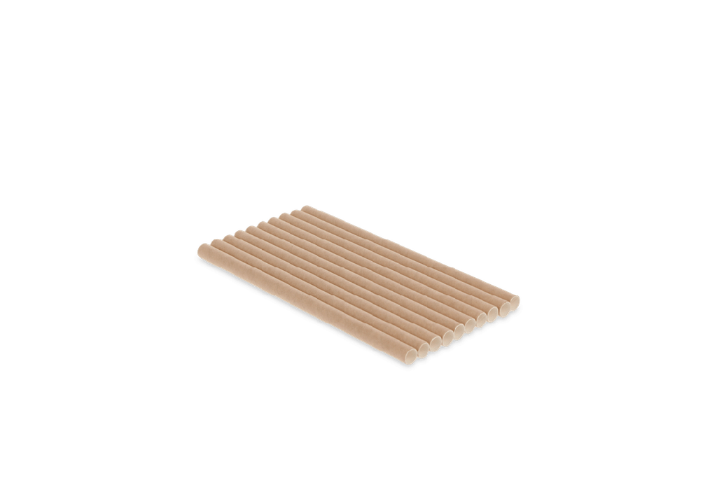 Papieren rietjes naturel 150x8mm BIO 5000st