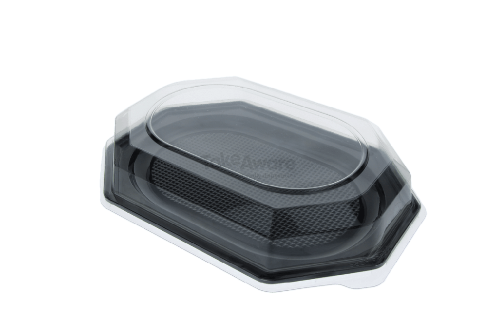 [1519987253] Deksel voor catering schalen 45cm transparant PET 50st