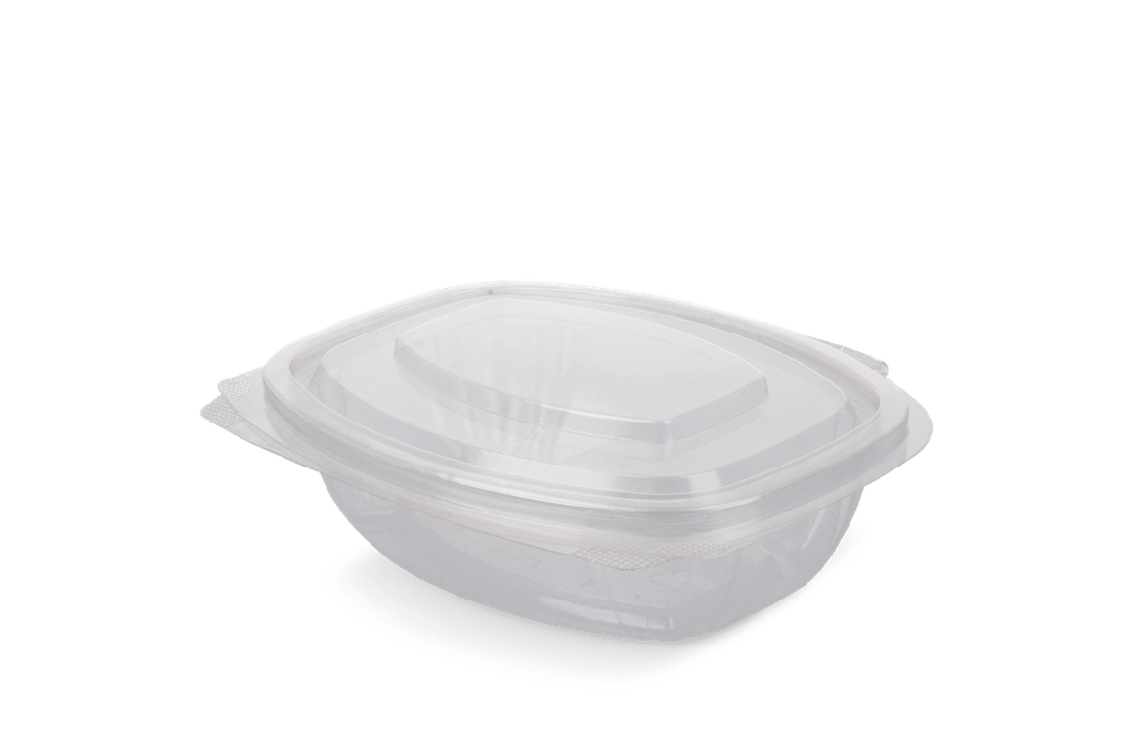 Saladebakje met klapdeksel 375ml BIO 300st