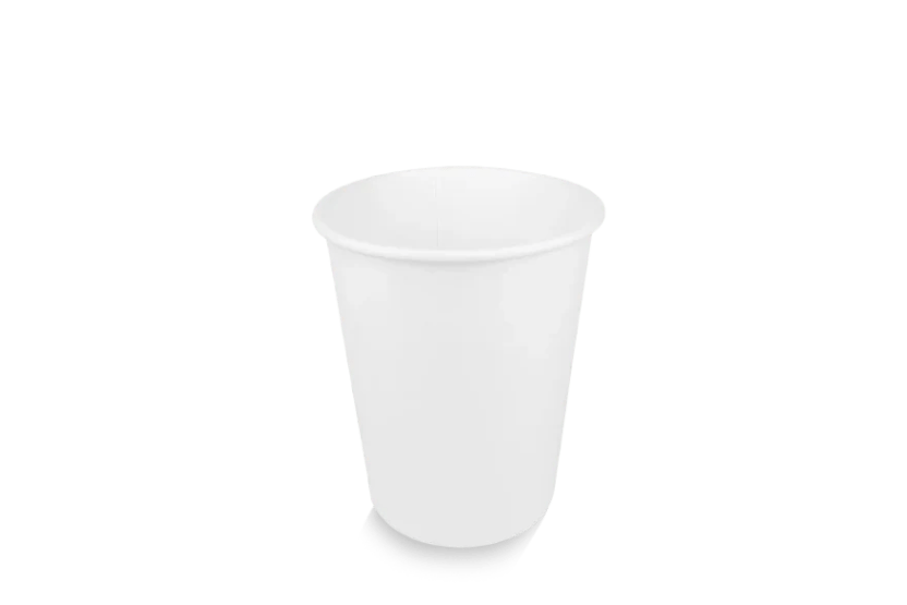 Kartonnen koffiebeker 230cc 8oz wit BIO 1000st