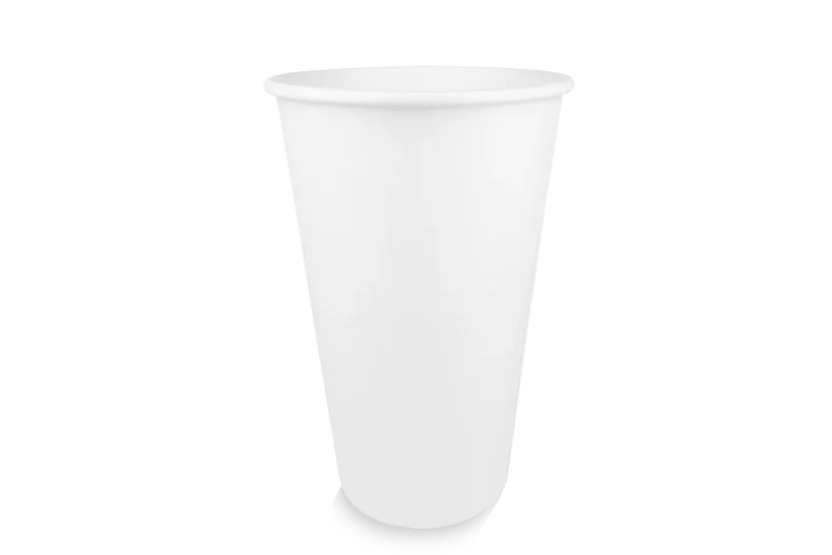 Kartonnen koffiebeker 450cc 16oz wit 1000st