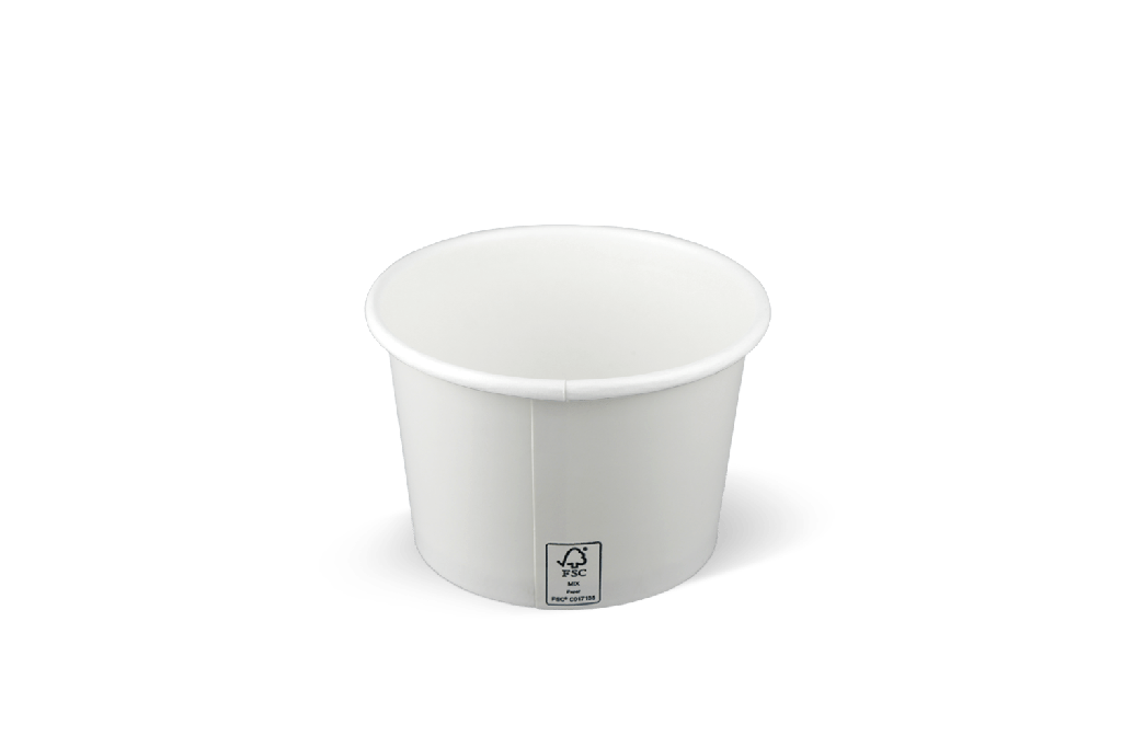 IJsbeker 240ml Ø90mm 8oz karton wit 1000st
