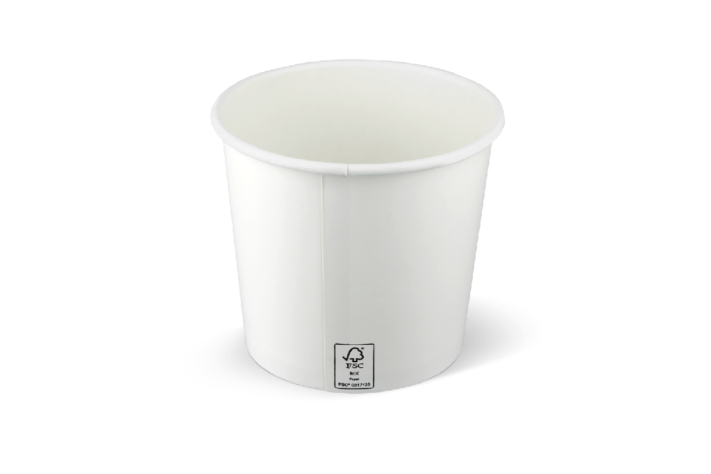 IJsbeker 360ml Ø90mm 12oz karton wit 1000st