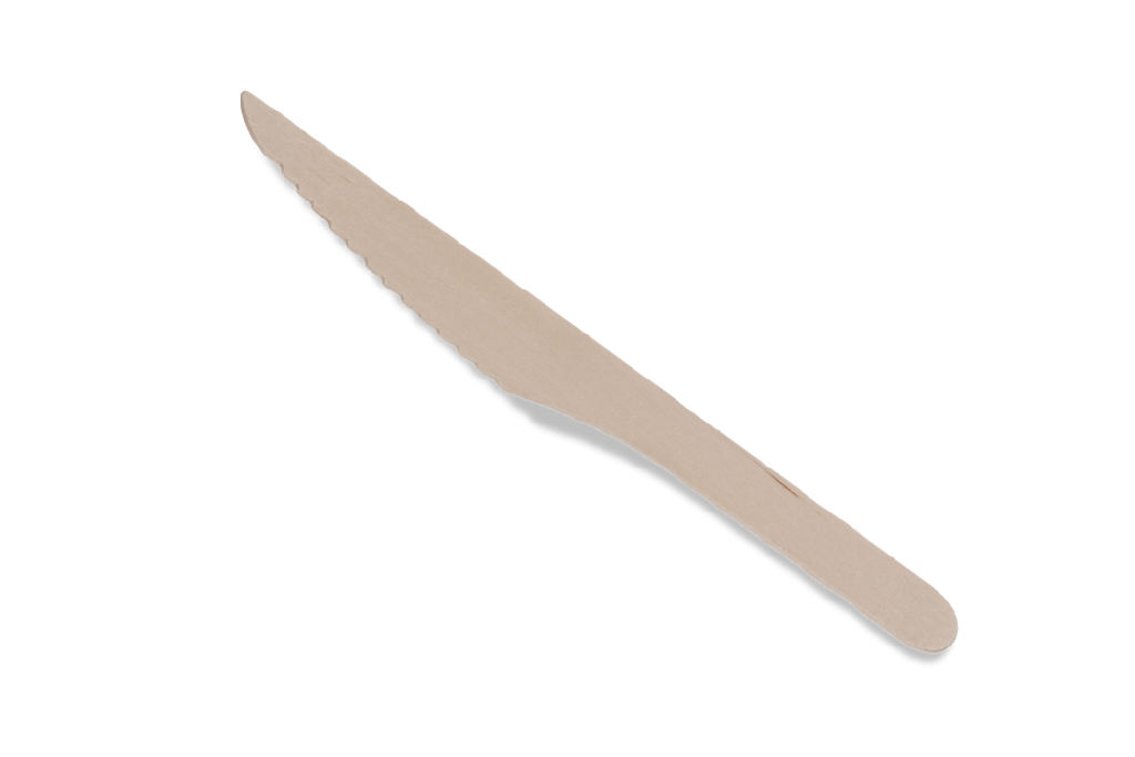 Houten mes 165mm FSC 100% BIO 1000st