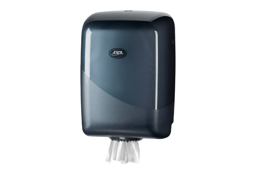 Poetsrol Dispenser Midi black 1st