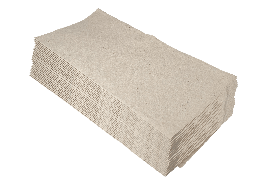 Handdoekpapier z-vouw recycled 1-laags 23,4 x 25 cm naturel 5000st