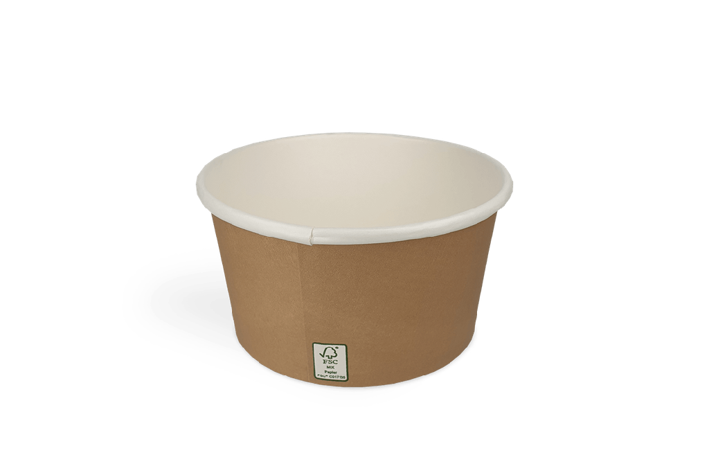 Soepbekers 360ml Ø110mm 12oz karton kraft 1000st