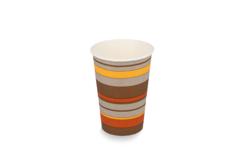 Kartonnen koffiebeker 180cc 7.5oz gestreept 2500st