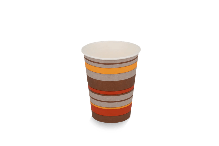 Kartonnen koffiebeker 150cc 6oz gestreept 2500st