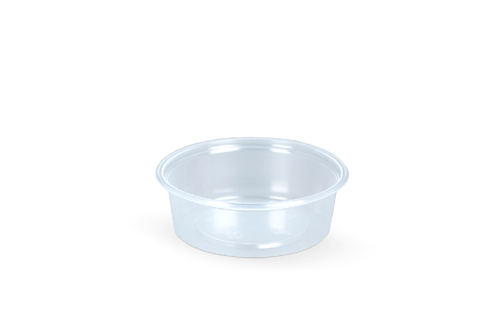 Rond bakje 50cc Ø70mm Transparant 1000st