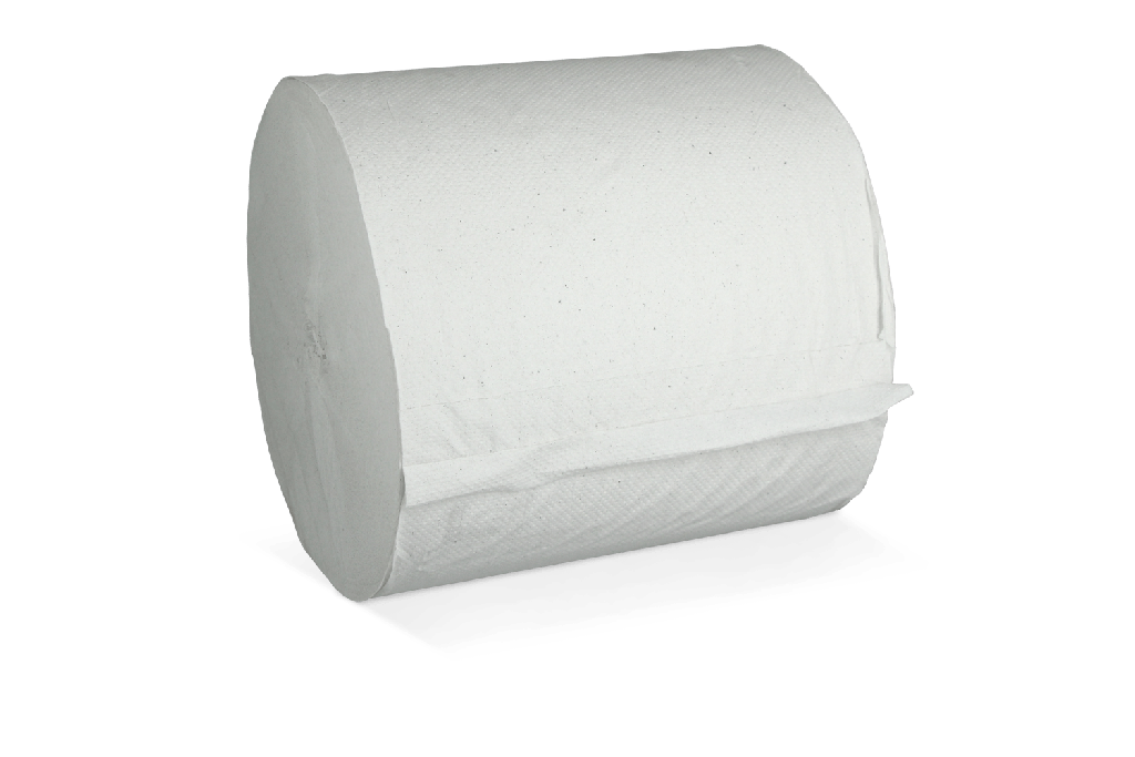 Poetsrol Midi (kokerloos) gerecycled 1 laags Ø20cm 6x300 meter 6st