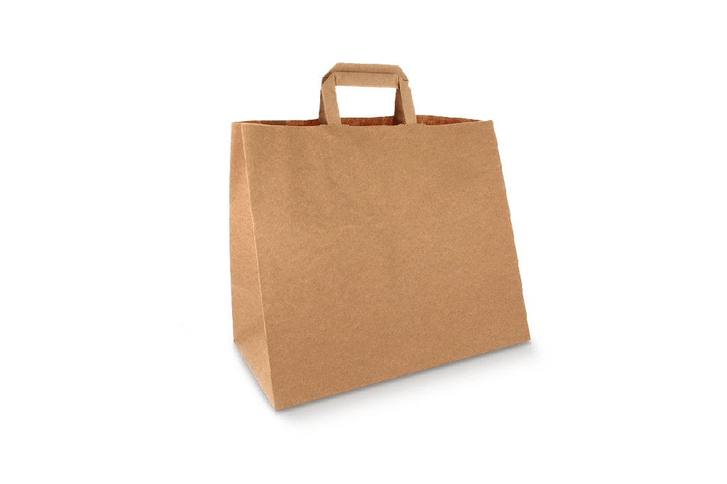 Papieren tassen Groot kraft 32+16x27cm gerecycled 250st