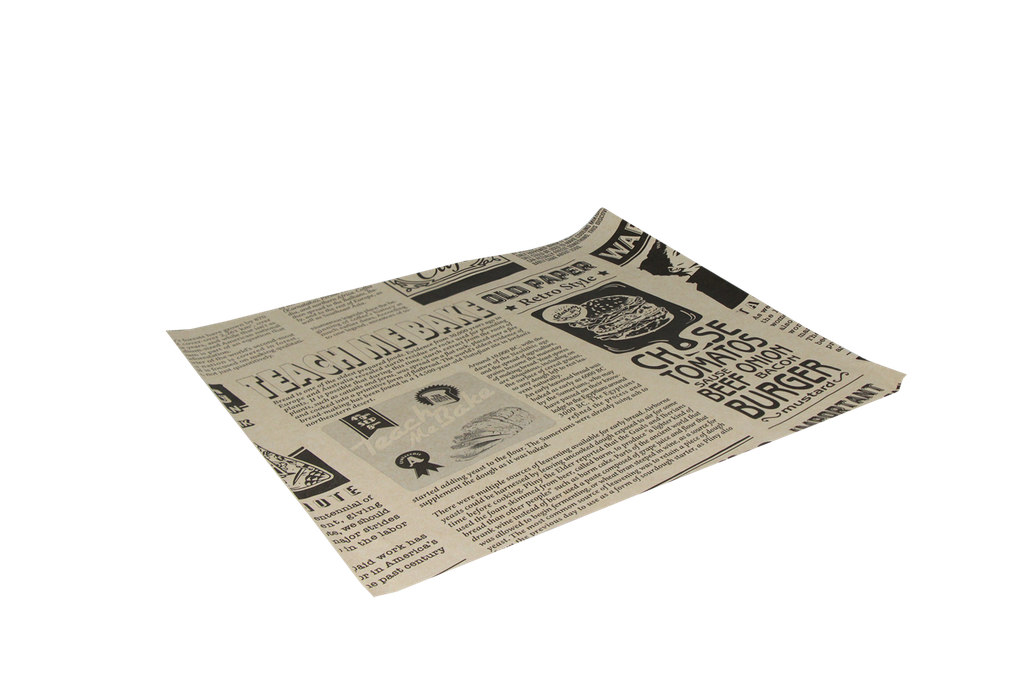 Vetvrij papier 33x30cm hamburgervellenkrant bruin 2000st