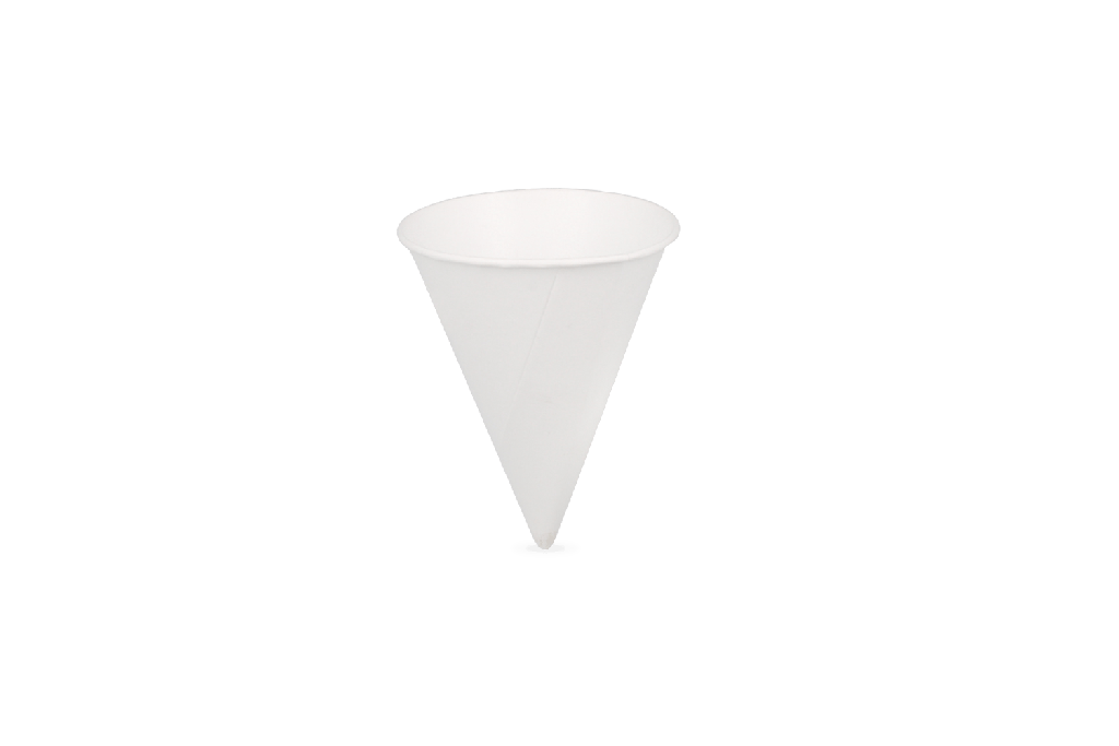 Papieren cones (puntbekers) 105cc 4oz BIO 5000st