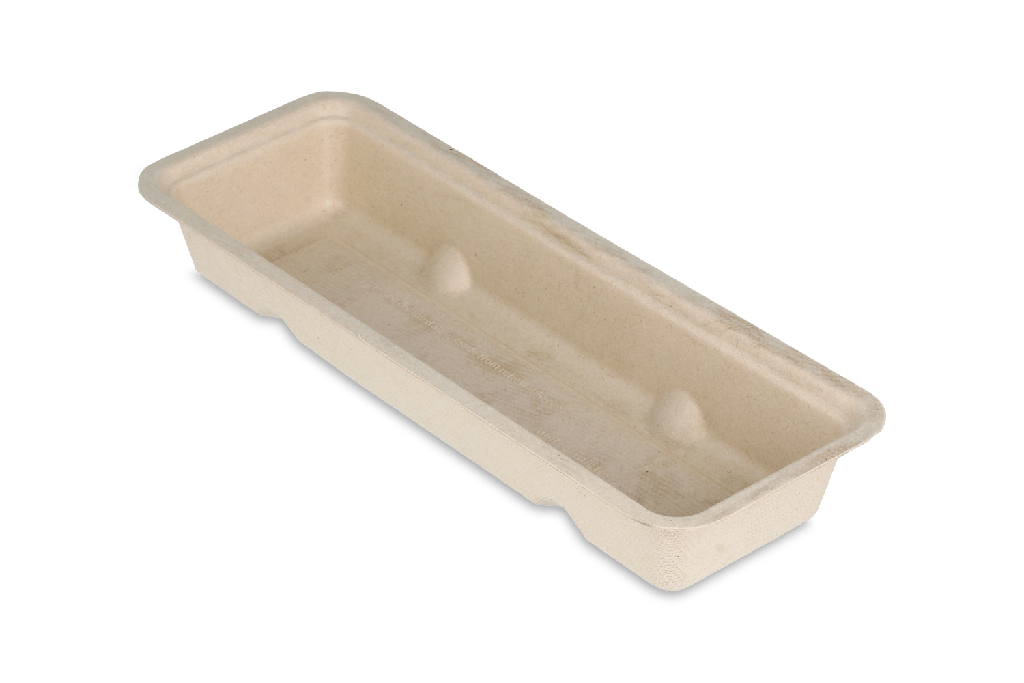 [1519988300] Frikandelbakje A16B (breed) suikerriet BIO 500st