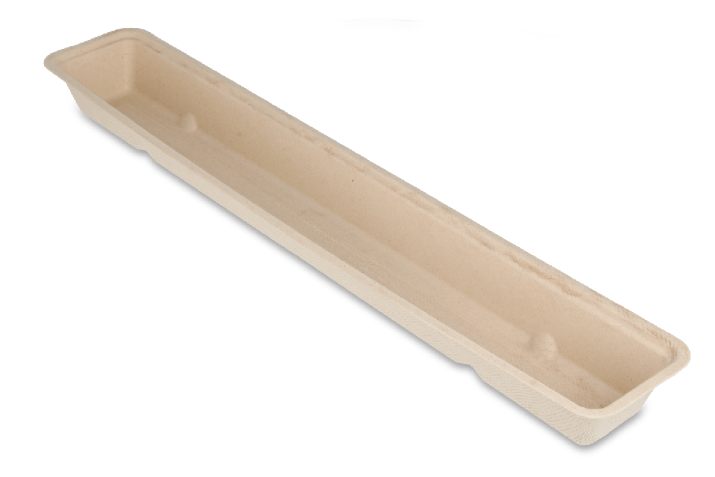 Frikandelbakje A16L (lang) suikerriet BIO 500st