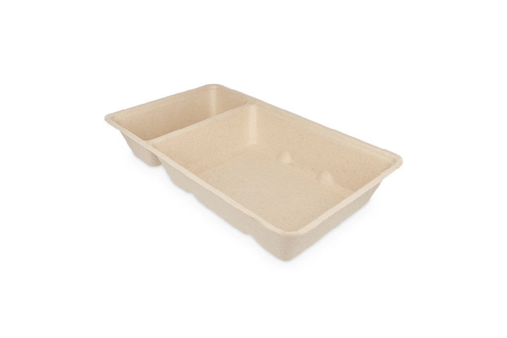 Frietbakjes A20 (A14+1) suikerriet BIO 500st