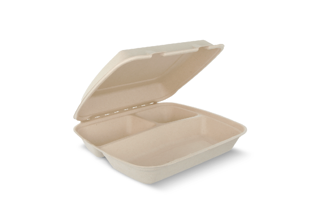 Menubox 3-vaks IP4 suikerriet BIO 200st