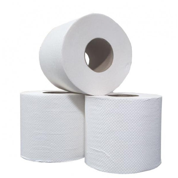 Toiletpapier 2 laags 200 vel 12x4 rol recycled wit T1 48st