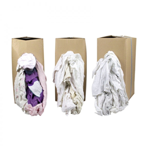 Poetsdoeken & Poetslappen Witte Tricot (WTR90) 10kg 1st