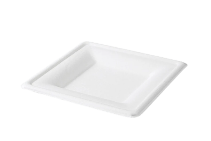 Bord 16x16cm suikerriet BIO 500st