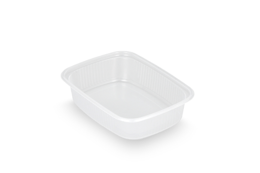Saus bakjes 125ml 108mm rechthoekig transparant 1000st