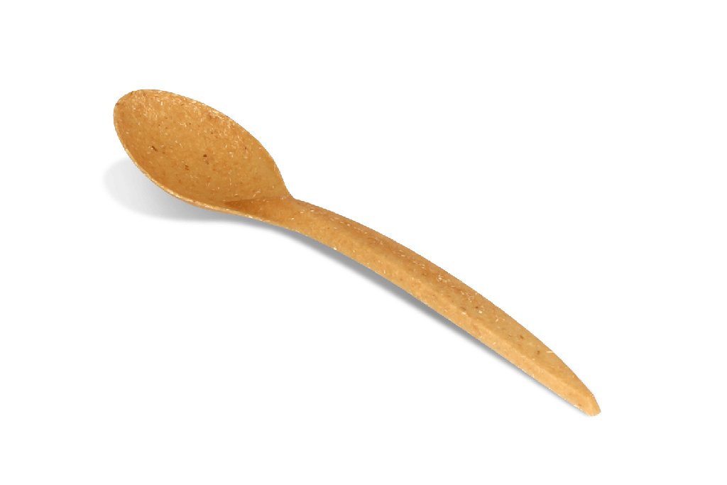 Herbruikbare lepel 180mm houtlook BIO 2000st