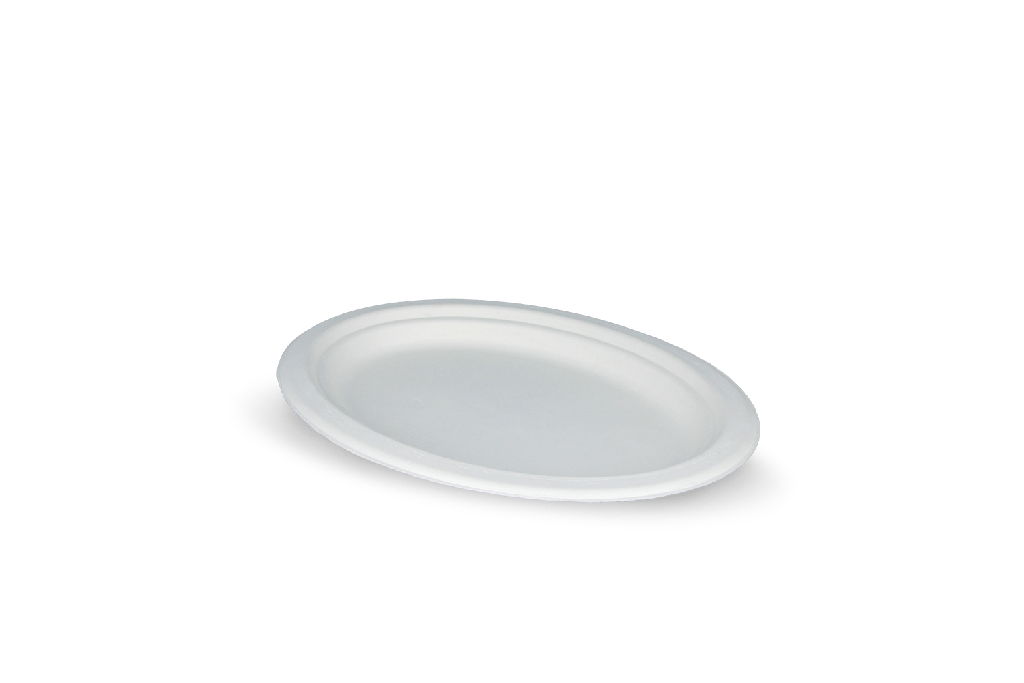 Suikerriet bord ovaal 26 x 20cm 500st