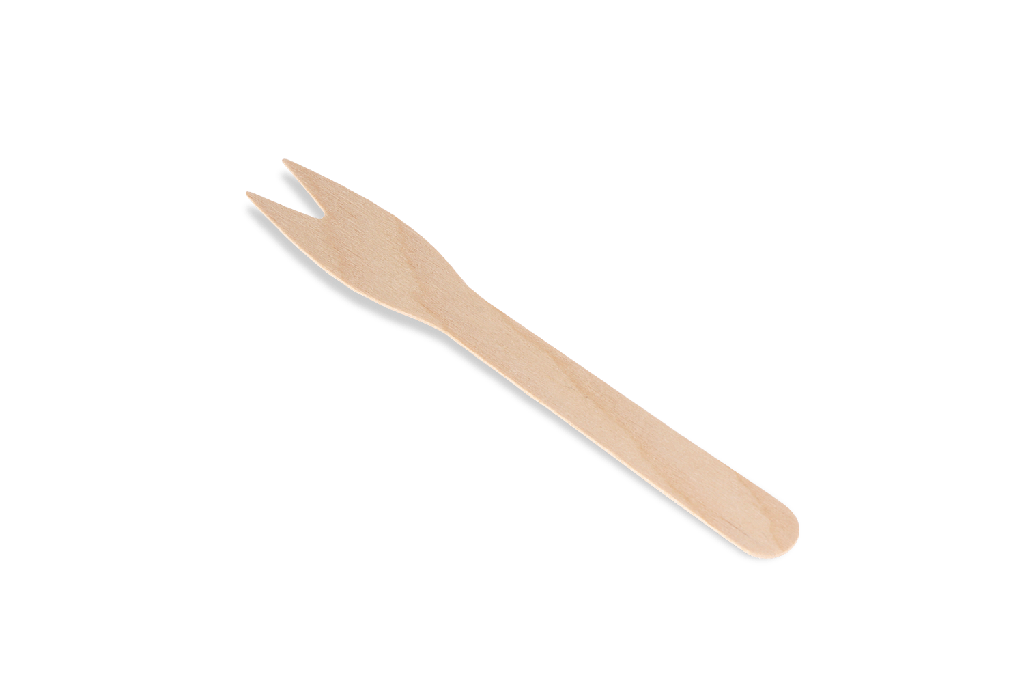 Houten snackvork 120mm 100%FSC® BIO 5000st