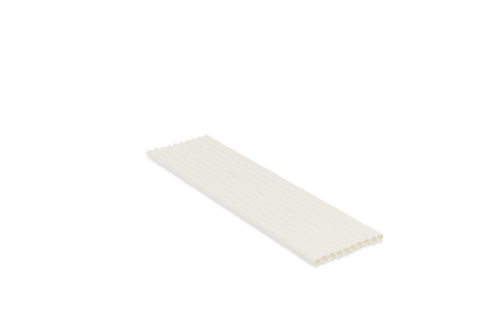 Papieren rietjes wit 200x6mm BIO 5000st