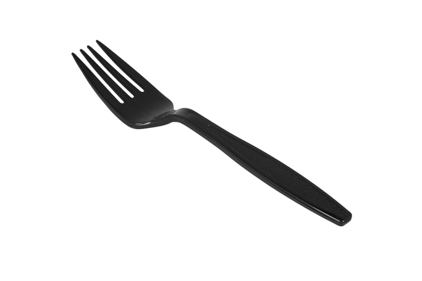 [1519925017] Herbruikbare vork 170mm PP zwart 1000st