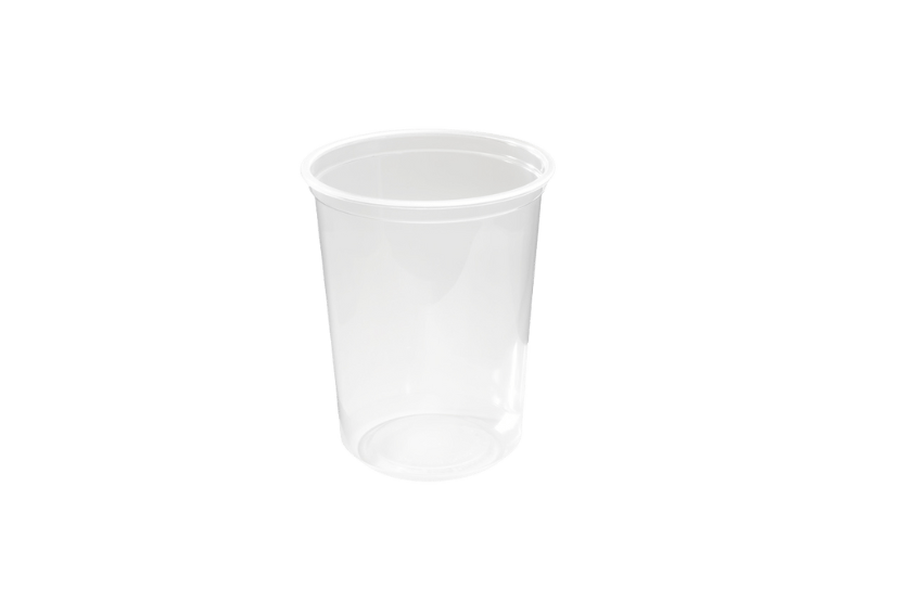 Plastic bakjes rond 1000cc 500st