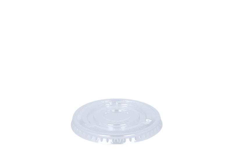 Deksel ijsbeker 100cc 4oz 78mm flat PET 1000st