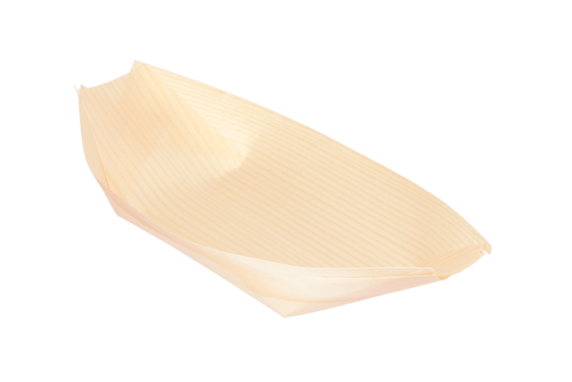 Amuse bootje hout 220x115mm BIO 1000st