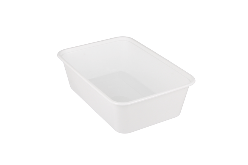 Maaltijdbak PP 650ml wit 500st