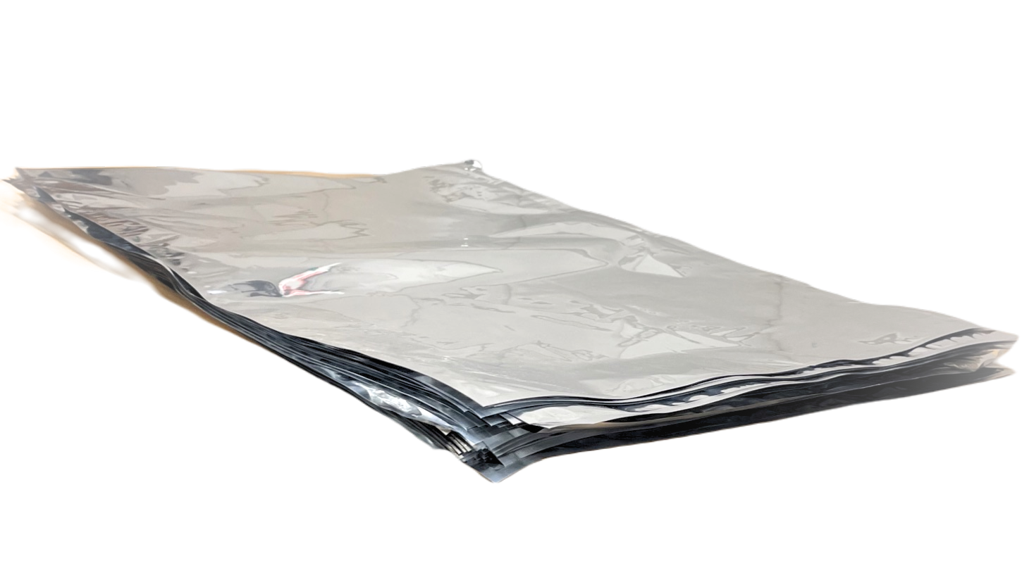 [888150250] Zijlas Vacuümzakken 150x250mm 72my alu zak zilver/zilver per 1000st
