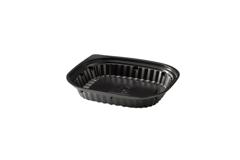 Schaaltje PET 150x175mm zwart 500st