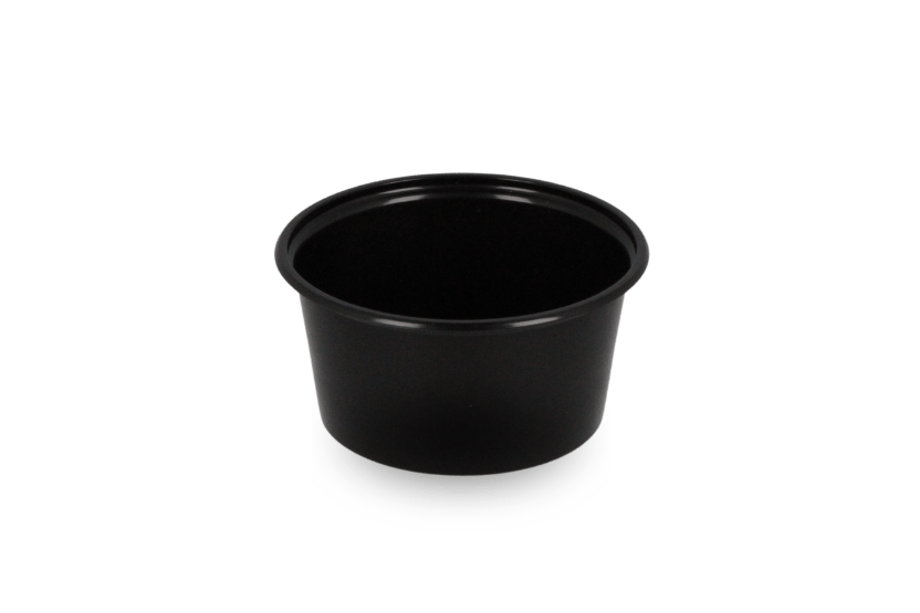 Rond bakje 80cc Ø70mm Zwart 1000st